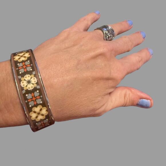 Vera Bradley Rare/Retired CANYON Brown & Silver Bracelet NWT - Picture 5 of 7